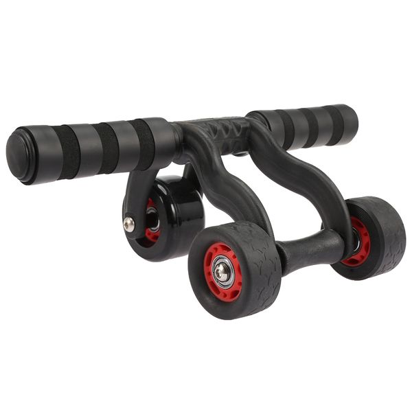 

ab wheel fitness equipment with 3 wheels roller for exercise training easy to install and remove, very handy and portable