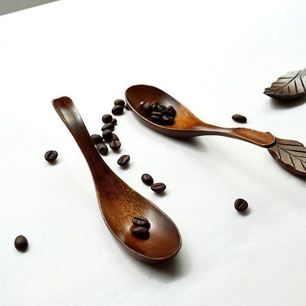 

100pcs wooden spoons bamboo kitchen cooking utensil tool soup teaspoons catering kicthen japanese style dessert coffee stirring