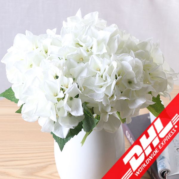 Acheter Fleurs Artificielles à Bas Prix Hortensia De Soie Bouquet De Mariée Mariage Maison Nouvel An Accessoires De Décoration Pour Larrangement De