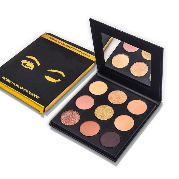 

web celebrity new brand makeup palette 9 color pressed powder eyeshadow palette ing