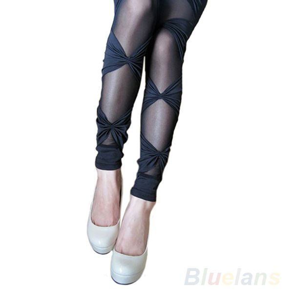 

women's vintage ripped stretch legging pants black leggings 0ioy