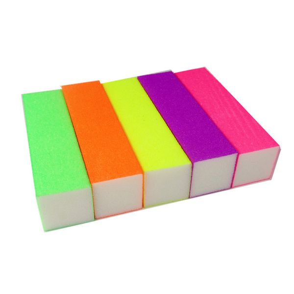 

shellhard 5pcs sanding nail buffer block manicure pedicure 5 differernt colors nail file block for uv gel polish diy