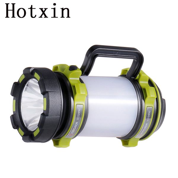 

multi function waterproof portable spotlight lantern usb rechargeable led searchlight hunting camping hiking emergency spotlight