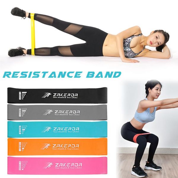 

5 levels resistance band elastic latex gym strength training rubber yoga loops bands workout fitness cross fit equipment