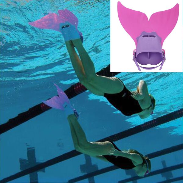 

summer cute swimming fins for kid /mermaid swim fin swimming foot flipper training shoes tail diving feet tail