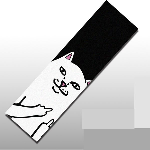 

120*24cm longboard griptapes rough sandpaper skateboard anti-slid cute cats hard-wearing sandpaper for street skateboard