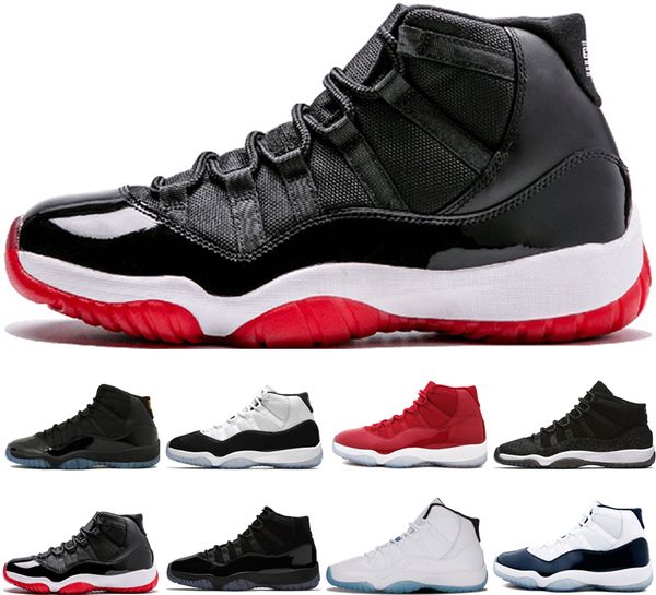 

2018 11 cap and gown prom night new 11s basketball shoes men space jam bred concord black prm heiress win like 96 sports trainers sneakers