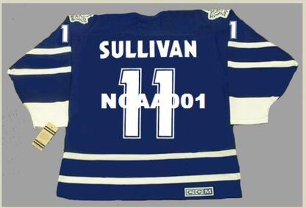

mens #11 steve sullivan toronto maple leafs 1997 ccm vintage retro hockey jersey or custom any name or number retro jersey, Black;red