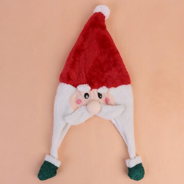 

christmas santa claus cap child red christmas hats plush xmas hat for decoration supplies