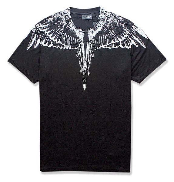 

men women summer tshirts feather design cool black tees male clothing, White;black