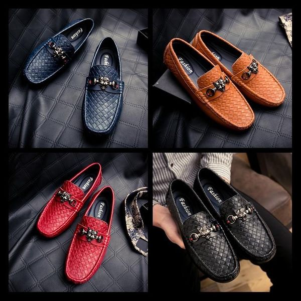 

2017 slip-on loafers eu39-eu46 men glitter spiked shoes royal blue dandelion flats wedding shoes for men, Black