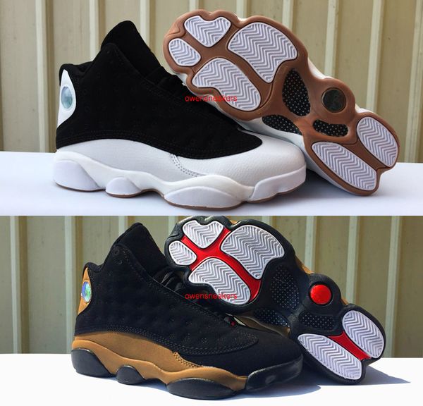 

2018 new classic 13 olive jumpman logo wine red black white gold men high basketball shoes sneakers