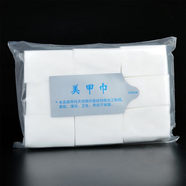 

900pcs/package nail tools bath manicure gel nail polish remover lint-wipes 100%cotton napkins for nails