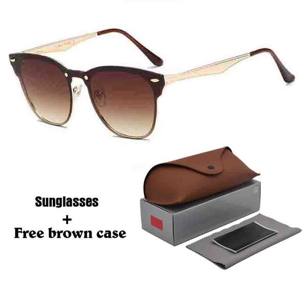 

excellent quality fashion traveller style rivets sunglasses men women brand design mirror flash sun glasses with box and cases, White;black
