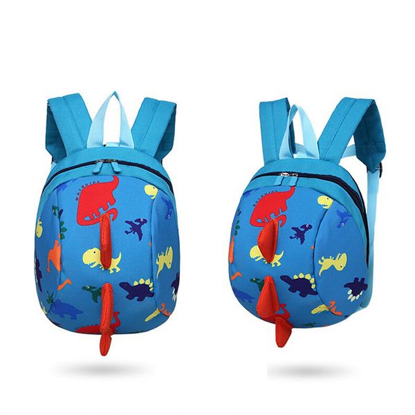

3d dinosaur cartoon school bag cartoon dinosaur backpack toddler anti-lost band kids animal bag for girls boys