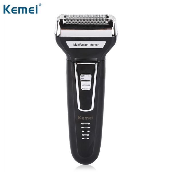 

kemei km - 6558 3 in 1 twin blade reciprocating three blades electric shaver travel use safe razor for men and women