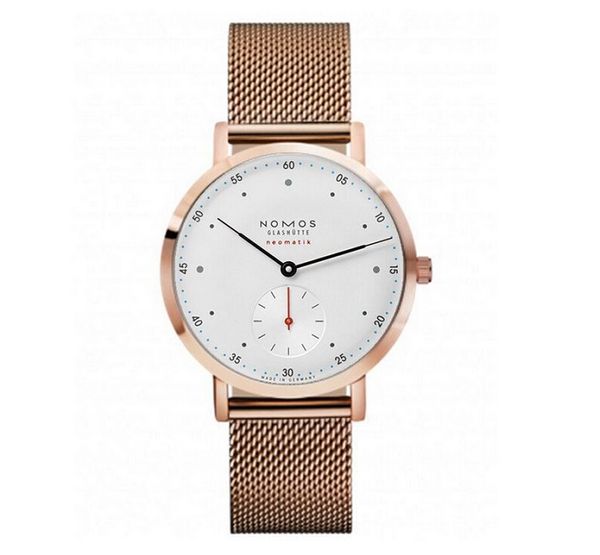 

NOMOSWholesale - женские часы Марка NOMOS мужчины и женщины минималистский ремень женская мода простой кварцевые водонепроницаемые часы стальной полосы