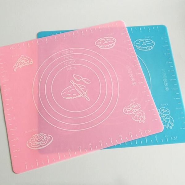 

силиконовые торт мат тесто прокатки замеса выпечки мат с масштабом 26 * 29 см прокатки вырезать мат помадной глины кондитерские изделия обле