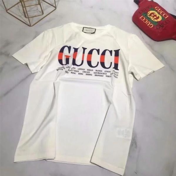 

2018 летний дизайнер футболки для мужчин топы Tiger Head письмо Вышивка футболка мужска