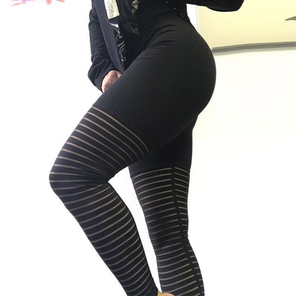

2018 New Woman Black Hollow Out Fitness Yoga Leggings Jeggings Womens Running Gym Athletic Sport Tight Skinny Pencil Pants