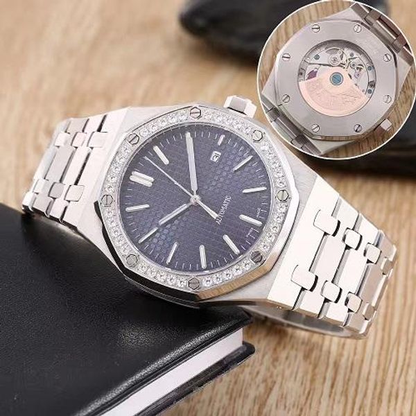 

2018 luxury watchroyal diamond watch 15400 t fa hion cla ic apphire tainle teel trap automatic movement men men watch watche