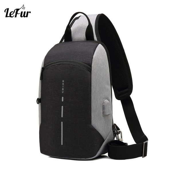 

lukatu casual man sling canvas usb chest bag male messenger bag multifunctional small male crossbody bags fashion shoulder bags