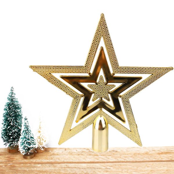 

christmas tree er star gold home table office xmas festival party ornament