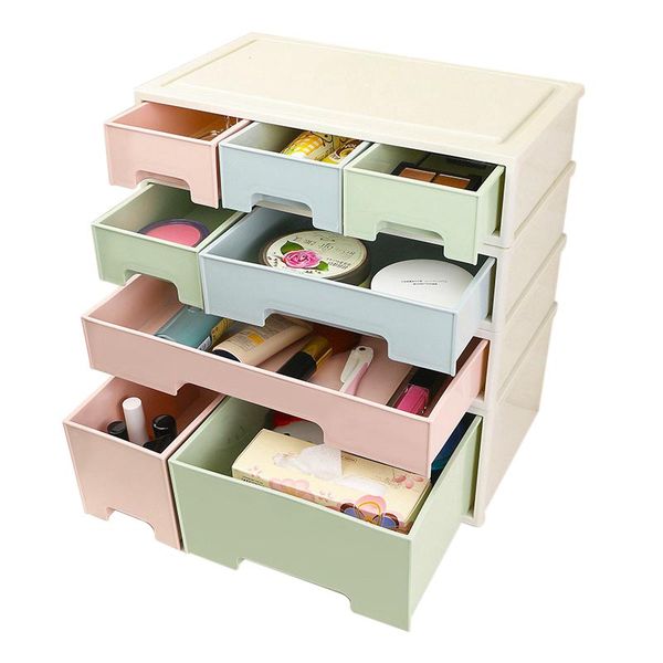 2019 Hoomall Creative Storage Box Combinable Desktop Makeup