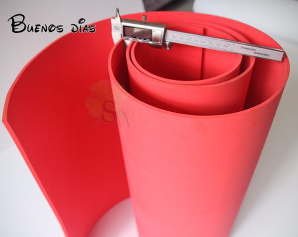 

2018 red color 4mm thickness eva foam sheets,easy to cut,punch foam,children school handmade cosplay material size50cm*200cm