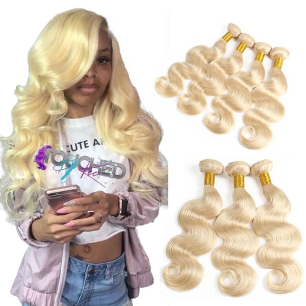 

чистые 613 светлые волосы ткет волна тела перуанские пучки волос 3 шт. необработанные волна тела человеческих волос расширения, Black