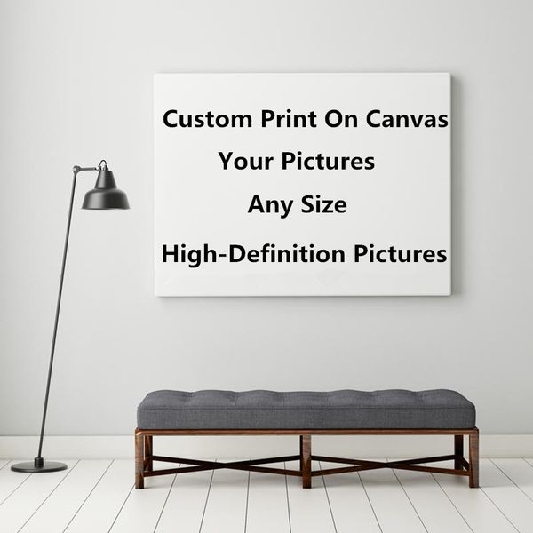 

drop shipping 1 pieces customized prints paintings framework custom made canvas pictures modular home decor