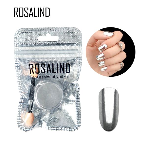 

nail glitter 1pcs gel polish chrome pigment decoration glier aluminum flakes magic mirror effect powders sequins, Silver;gold