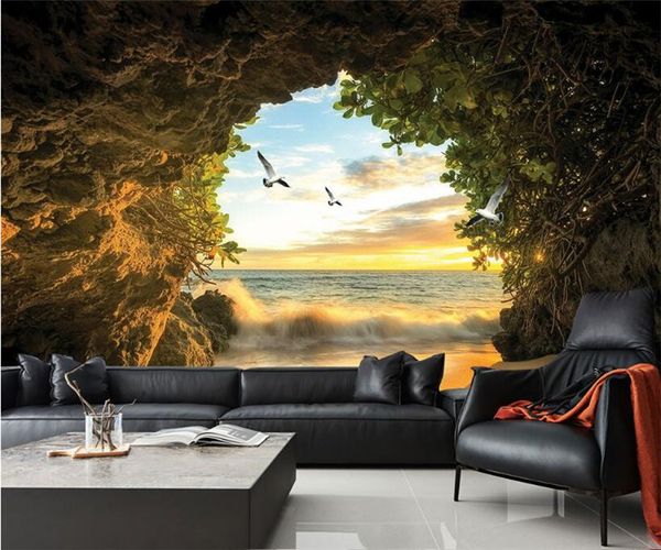 Avoir Images Acheter Personnalise 3d Photo Papier Peint Grotte Nature Paysage le plus cool par