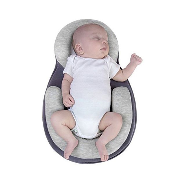 Multifunction Baby Bergh Travel Pillow Pillow Recém-nascido Anti-Rollover Segurança Baby Sleep Posicionamento Posicionamento Cama dobrável portátil