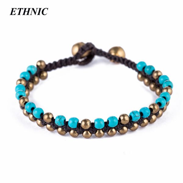 

hand-woven chain bracelet wax rope stone alloy bead layers bracelet for women fashion 2018 accessories jewelry, Black