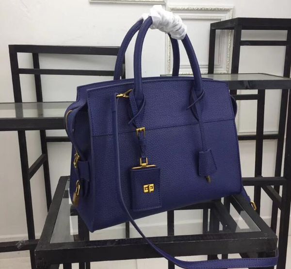 

1ba047 32cm esplanade litchi pattern calf leather bag,zipper closure and lock,logo lining with dust bag ing