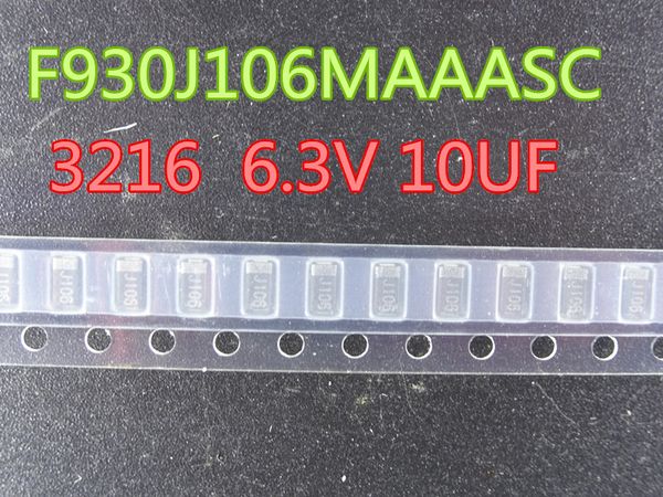 100 teile/los Tantalkondensatoren F930J106MAAASC 3216 6,3 V 10 UF