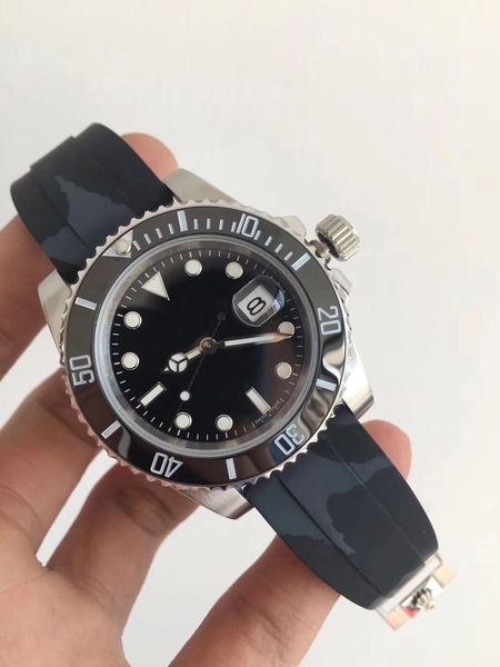 

Новый роскошный бренд мужские механические автоматические часы спортивные часы движение автоматические часы из нержавеющей стали циферблат + многоцветный резинкой bracel