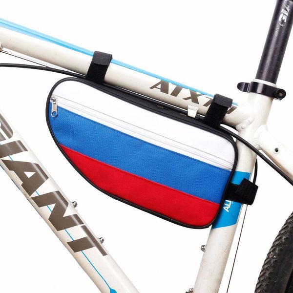 

b-soul bicycle bag waterproof triangle-shape pouch mountain cycling front tube frame bag saddle holder stitching russia bike