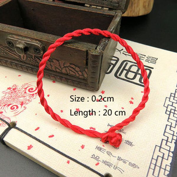 

2018 1pc red black thread string handmade rope bracelet