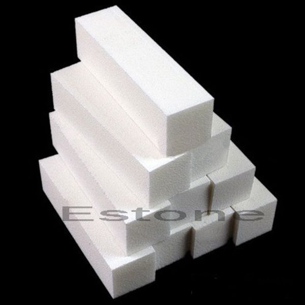 

5pcs nail art buffer file block pedicure manicure buffing sanding polish white