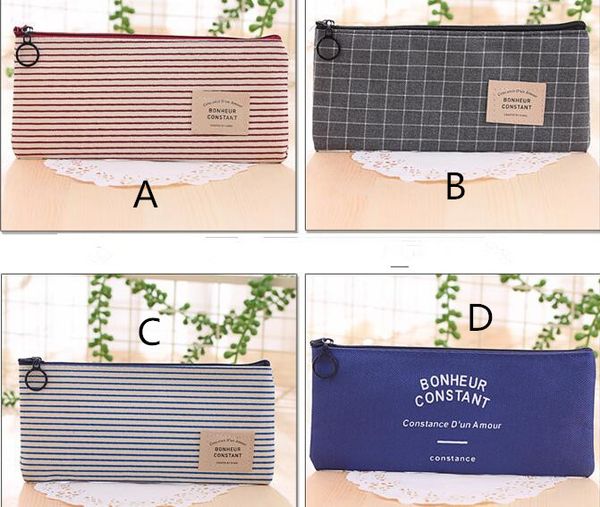 

новый канцелярские холст пенал школа карандаш сумка школа pencilcase офис школьные принадлежности ручка сумка карандаши письменные принадлеж