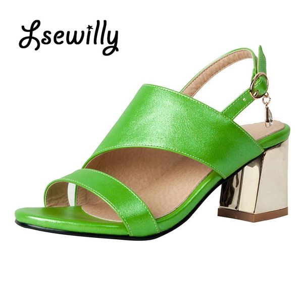 

lsewilly 2017 women sandals plus size 32-46 fashion high heel summer women sandals shoes woman office pink green shoes ss707, Black
