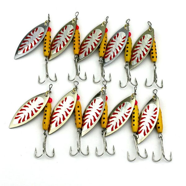 

10pcs spoons fishing kit /trout spinner kit/7cm spinnerbaits9.9g