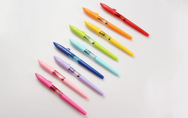 

jinhao shakr series plastic fountain pen 0.5/0.38mm chil student practise calligraphy pens school supplies 12 colors for choose