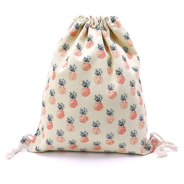 pineapple drawstring backpack