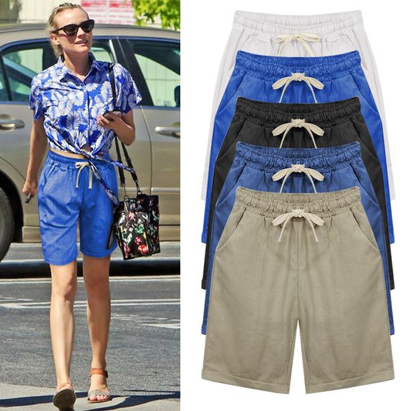 

2017 summer style shorts women candy color female five shorts plus size m-6xl casual lady, White;black