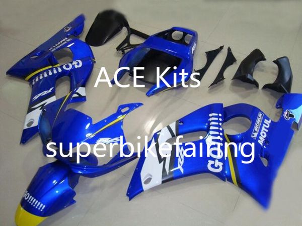 3 regalo Nuovo kit carenatura moto ABS caldo 100% adatto per 1998 2002 YAMAHA YZF R6 YZF-R6 1998 2002 YZFR6 YZFR6 98 02 Blu Bianco P31I