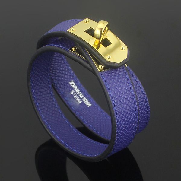 

Titanium steel jewelry wholesale cdc double skin cross pattern leather bracelet h circle button palm leather pattern bracelet