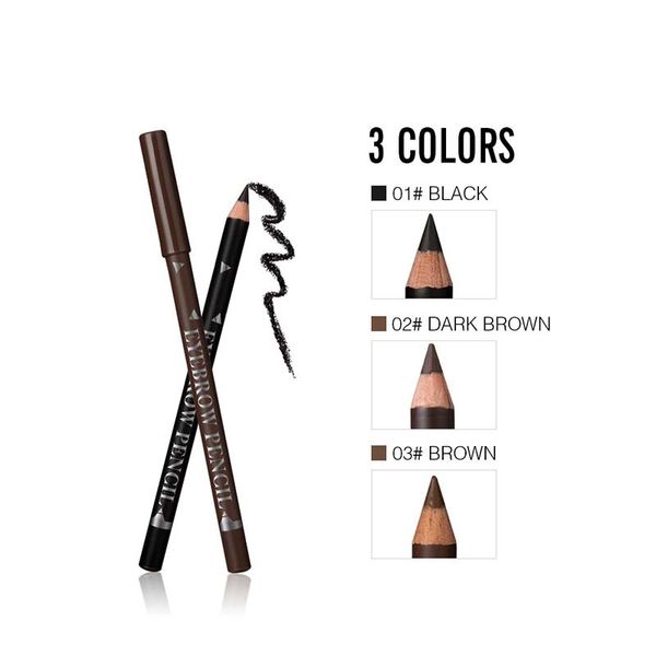

new brand eyes brow cosmetics for women man makeup long lasting pigment coffee brown black waterproof eyebrow pencils quanlity